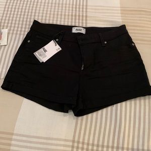 Brand new with tags Paige black denim shorts